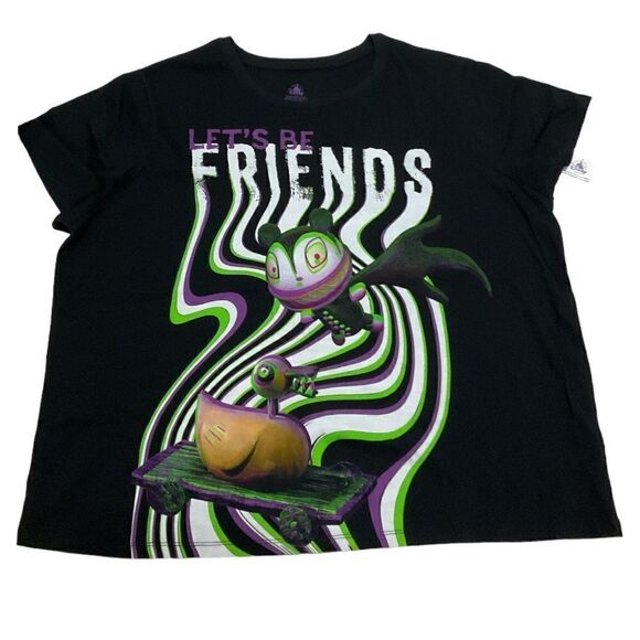 Disney Nightmare Before Christmas  Let's Be Friends Graphic Tee size 2X NWT - Picture 1 of 3